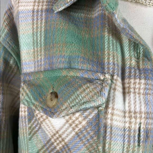 Members Mark Plaid Button-Up Jacket/Shacket - Picture 4 of 7